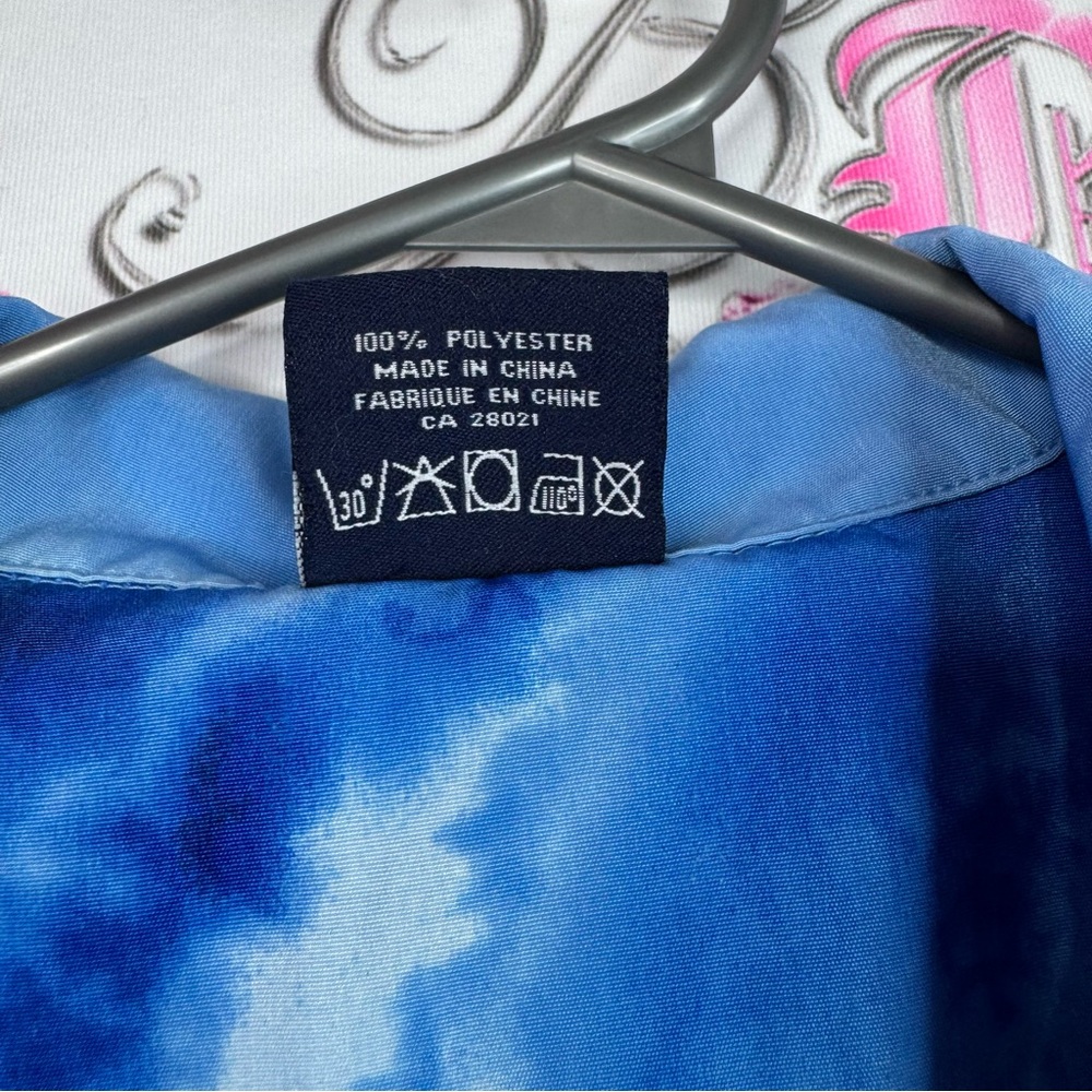 Surf guru button up Tshirt vintage surf πββοΈ scene Ocean Wave Print y2k Shirt - Picture 8 of 9